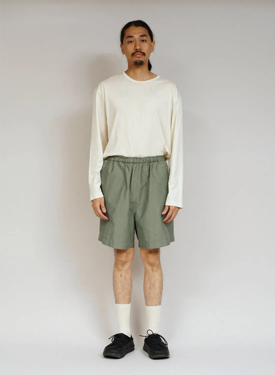 Nigel Cabourn x Sunspel Ripstop Army Short in Army Green sold by Nigel Cabourn product image thumbnail 2