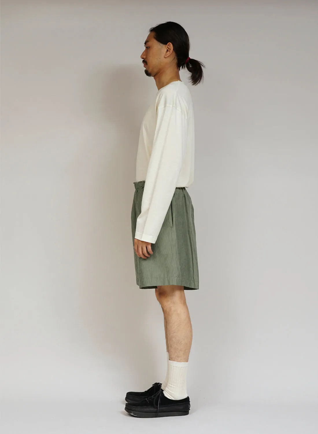 Nigel Cabourn x Sunspel Ripstop Army Short in Army Green sold by Nigel Cabourn product image thumbnail 3