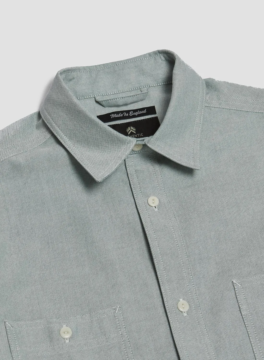 Utility Oxford Work Shirt in Green sold by Nigel Cabourn product image thumbnail 2