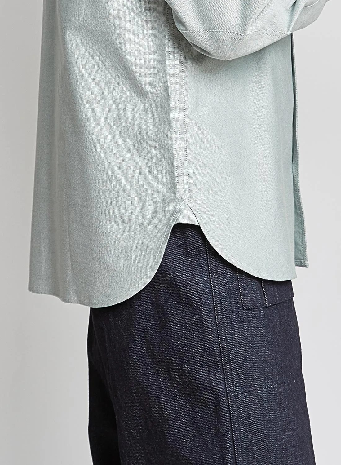 Utility Oxford Work Shirt in Green sold by Nigel Cabourn product image thumbnail 4