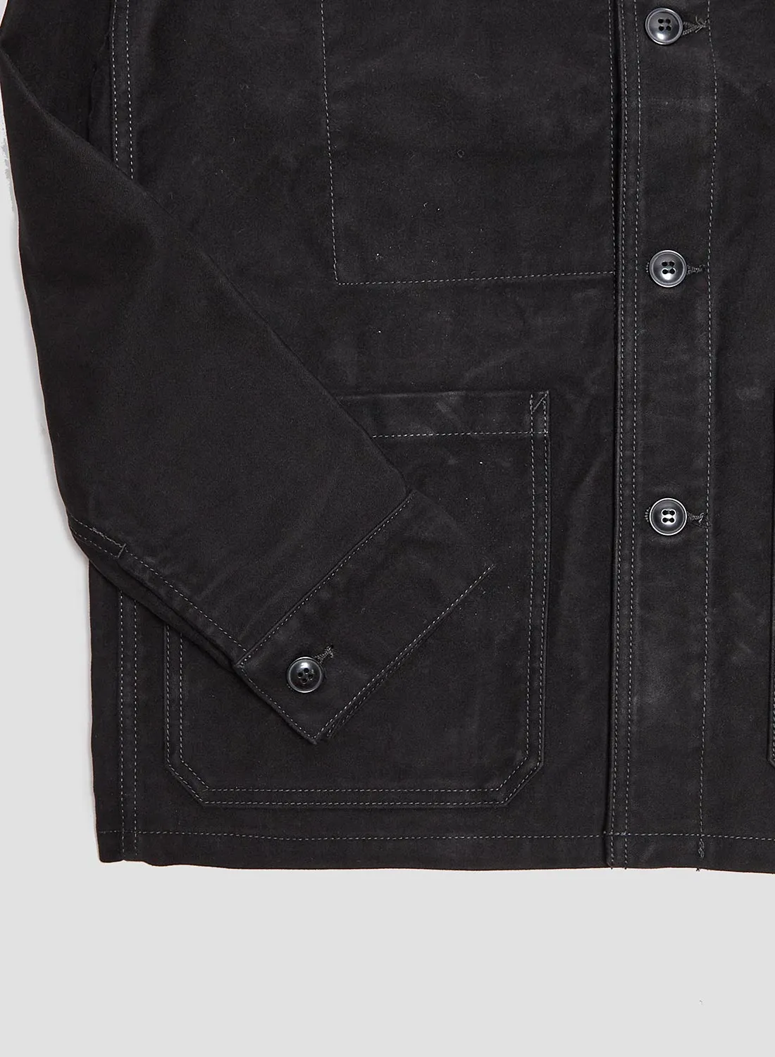 FOB Factory French Moleskin Jacket Black sold by Nigel Cabourn product image thumbnail 4