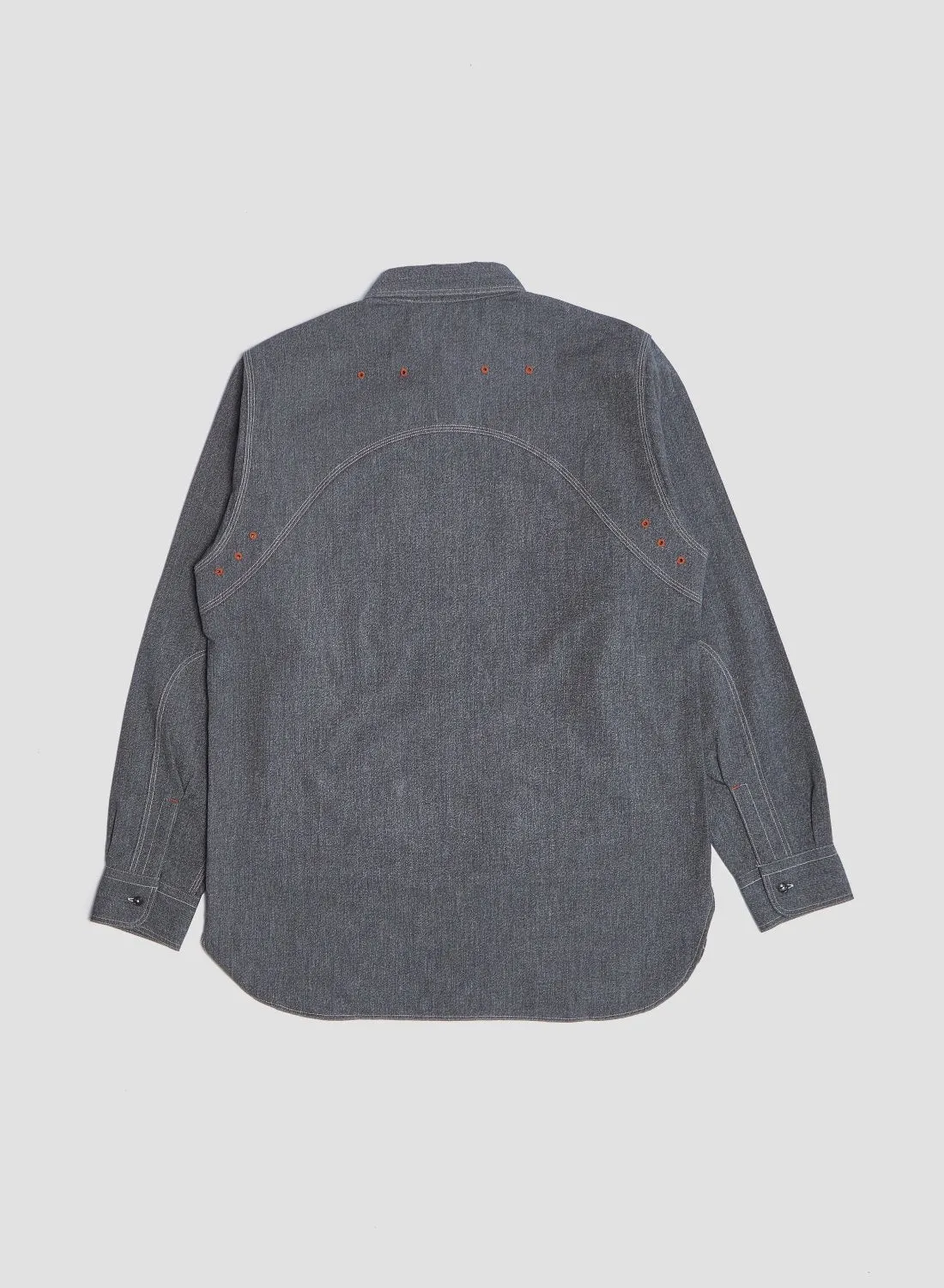 New Medical Shirt Salt & Pepper in Charcoal sold by Nigel Cabourn product image thumbnail 3