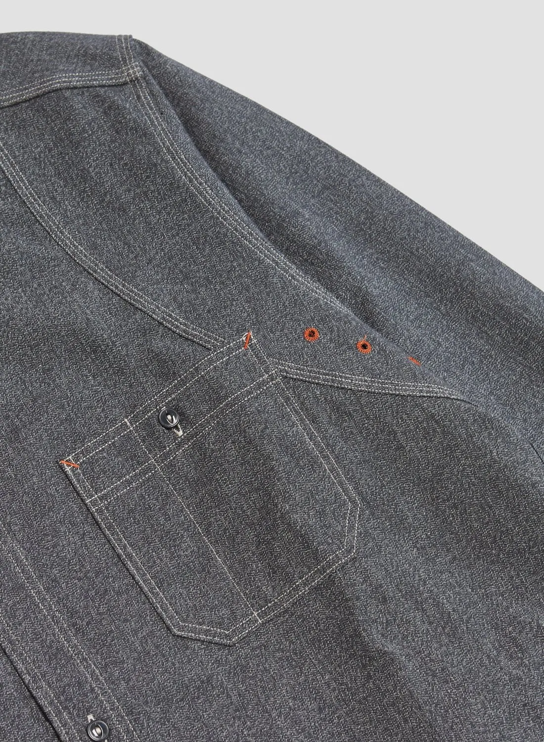 New Medical Shirt Salt & Pepper in Charcoal sold by Nigel Cabourn product image thumbnail 5