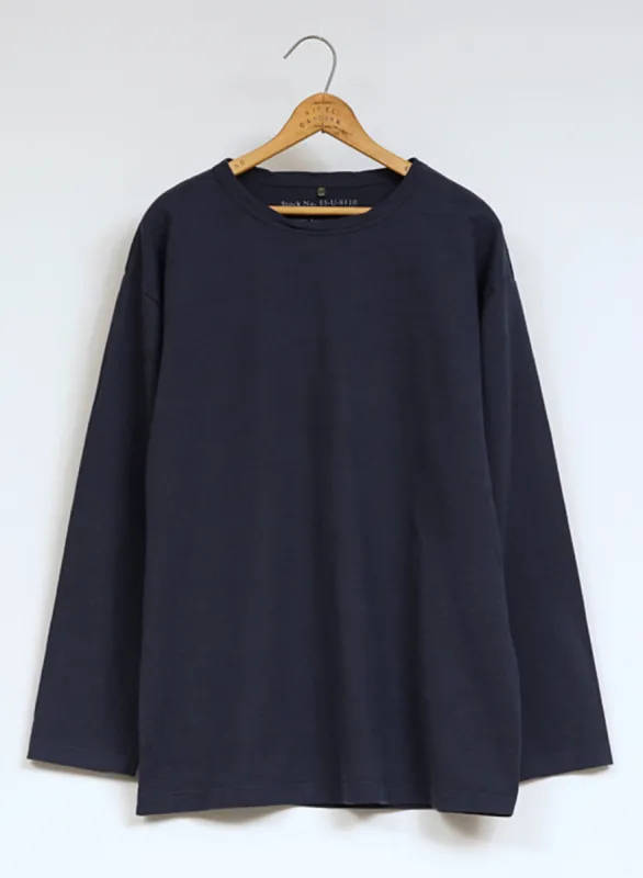 9.5oz 40's USMC Long Sleeve Shirt in Dark Navy sold by Nigel Cabourn