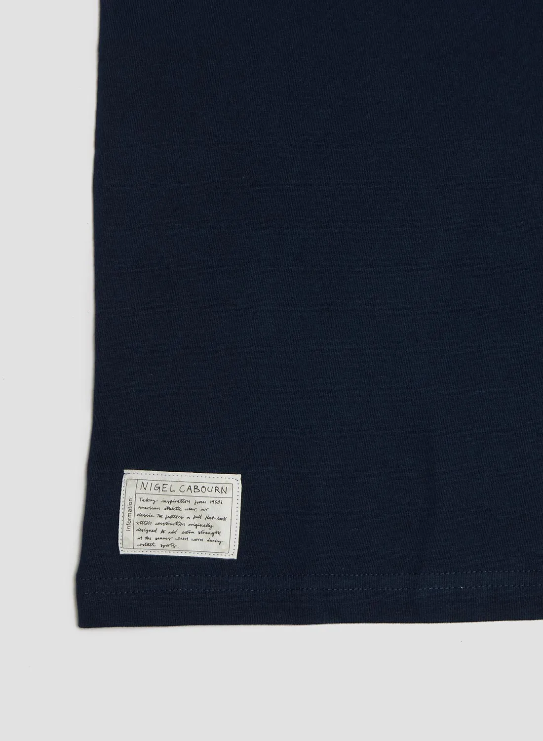 Heavy Duty Athletic T-Shirt in Navy sold by Nigel Cabourn product image thumbnail 3