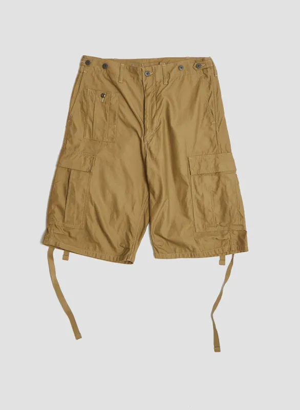 Army Cargo Shorts in Khaki sold by Nigel Cabourn
