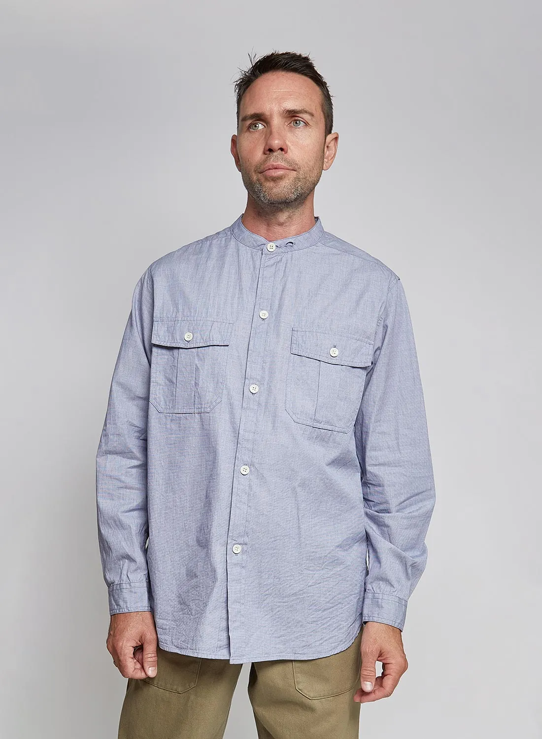 Tunic Shirt in Blue sold by Nigel Cabourn product image thumbnail 2