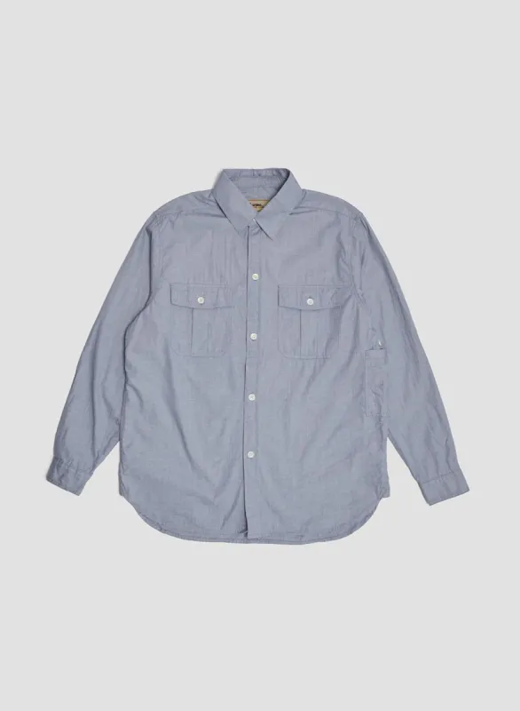 Tunic Shirt in Blue made by Nigel Cabourn