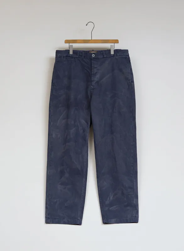 Wide Leg Jean Cotton Twill in RAF Blue sold by Nigel Cabourn