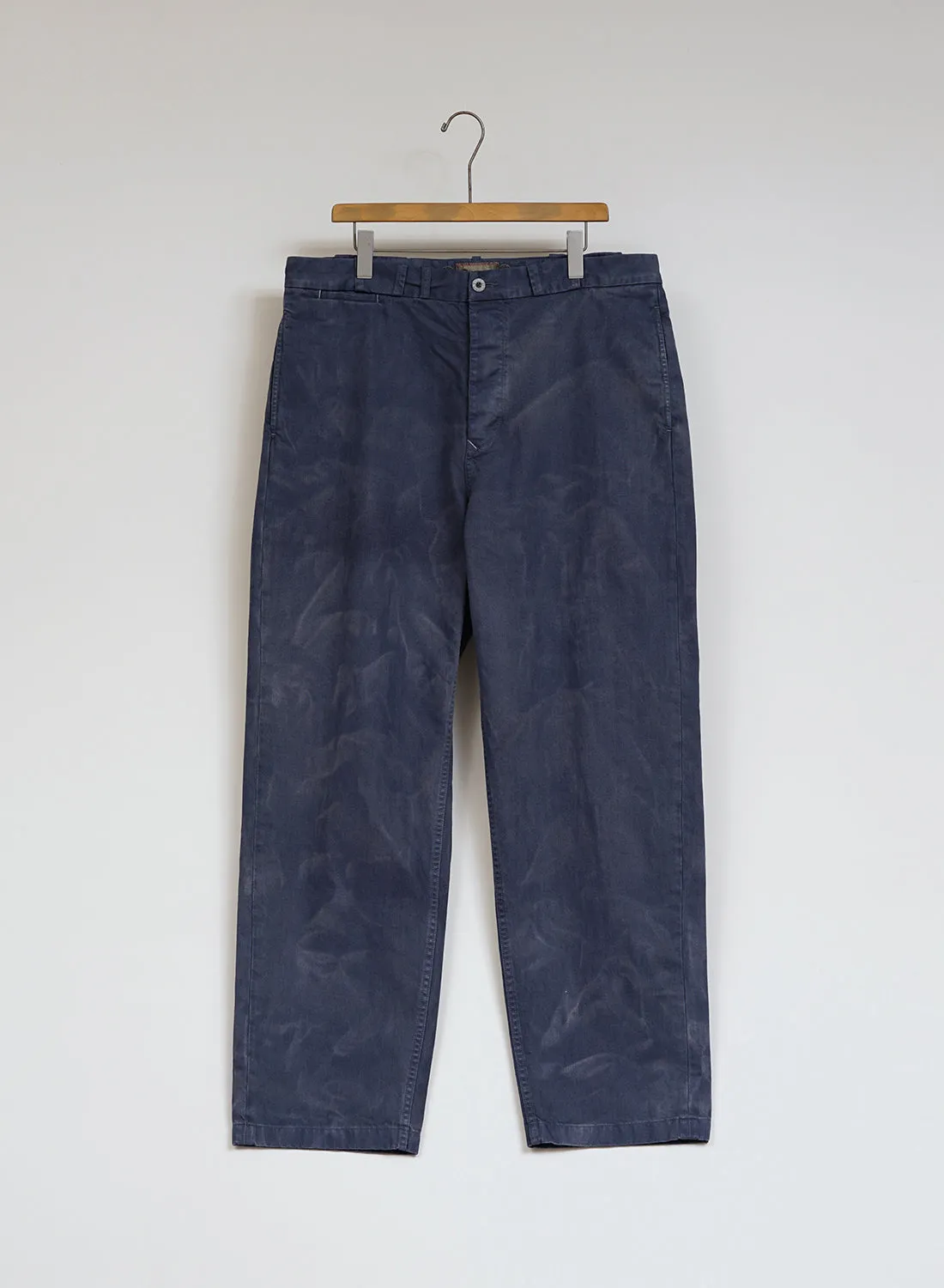 Wide Leg Jean Cotton Twill in RAF Blue sold by Nigel Cabourn