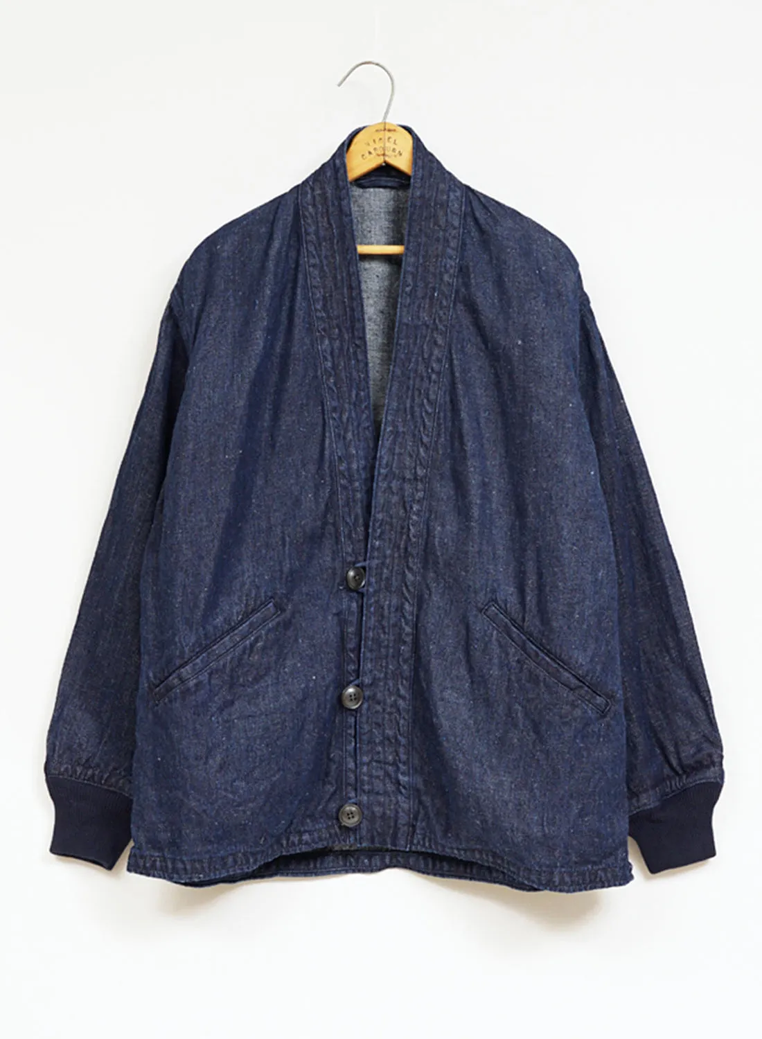 M43 Type Work Jacket Hemp Denim in Indigo | Parallel