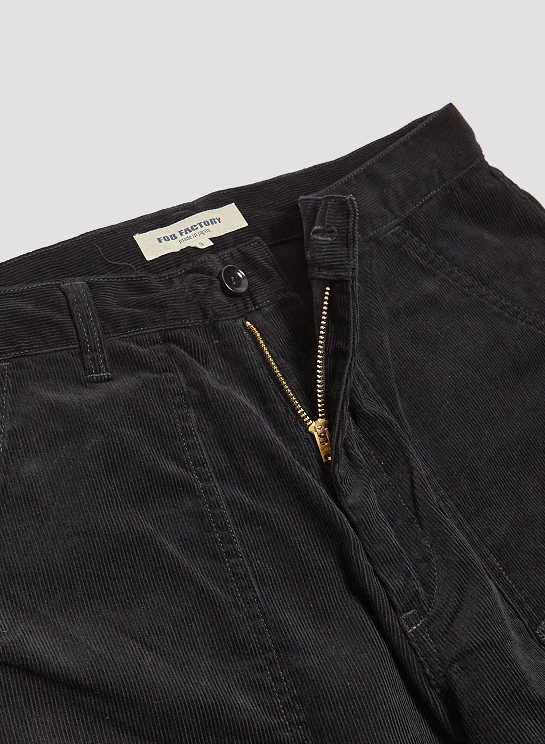 FOB Factory Corduroy Bush Pants Black sold by Nigel Cabourn product image thumbnail 2