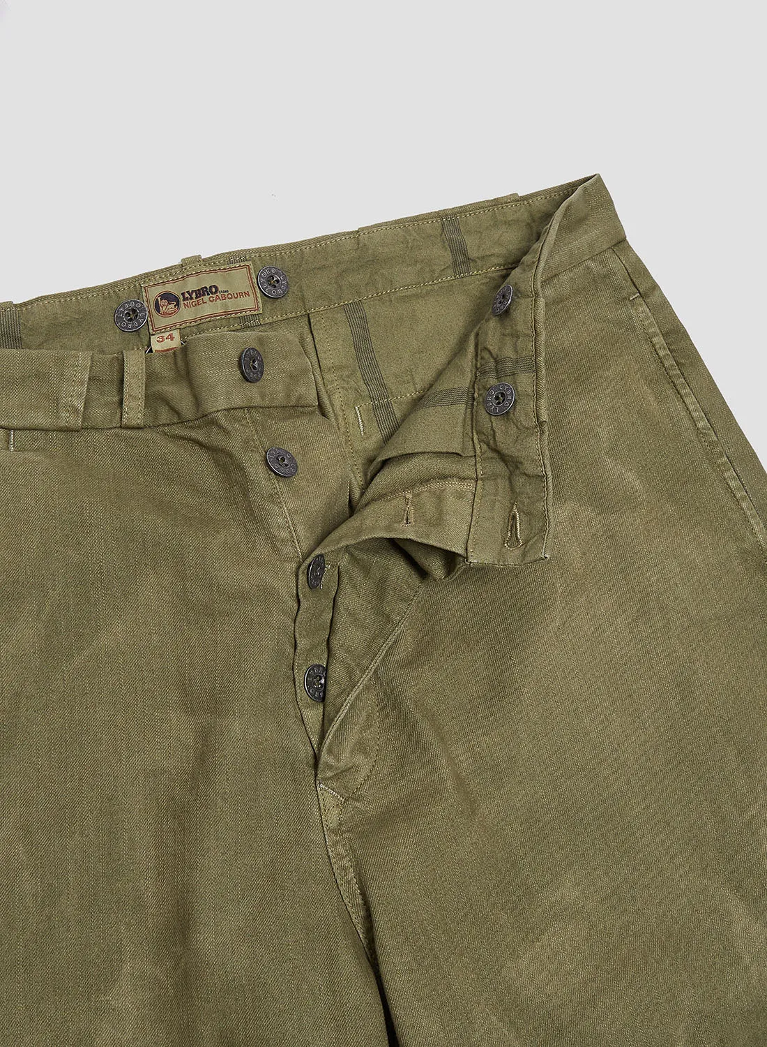 Wide Leg Jean Cotton Twill in British Tan sold by Nigel Cabourn product image thumbnail 3