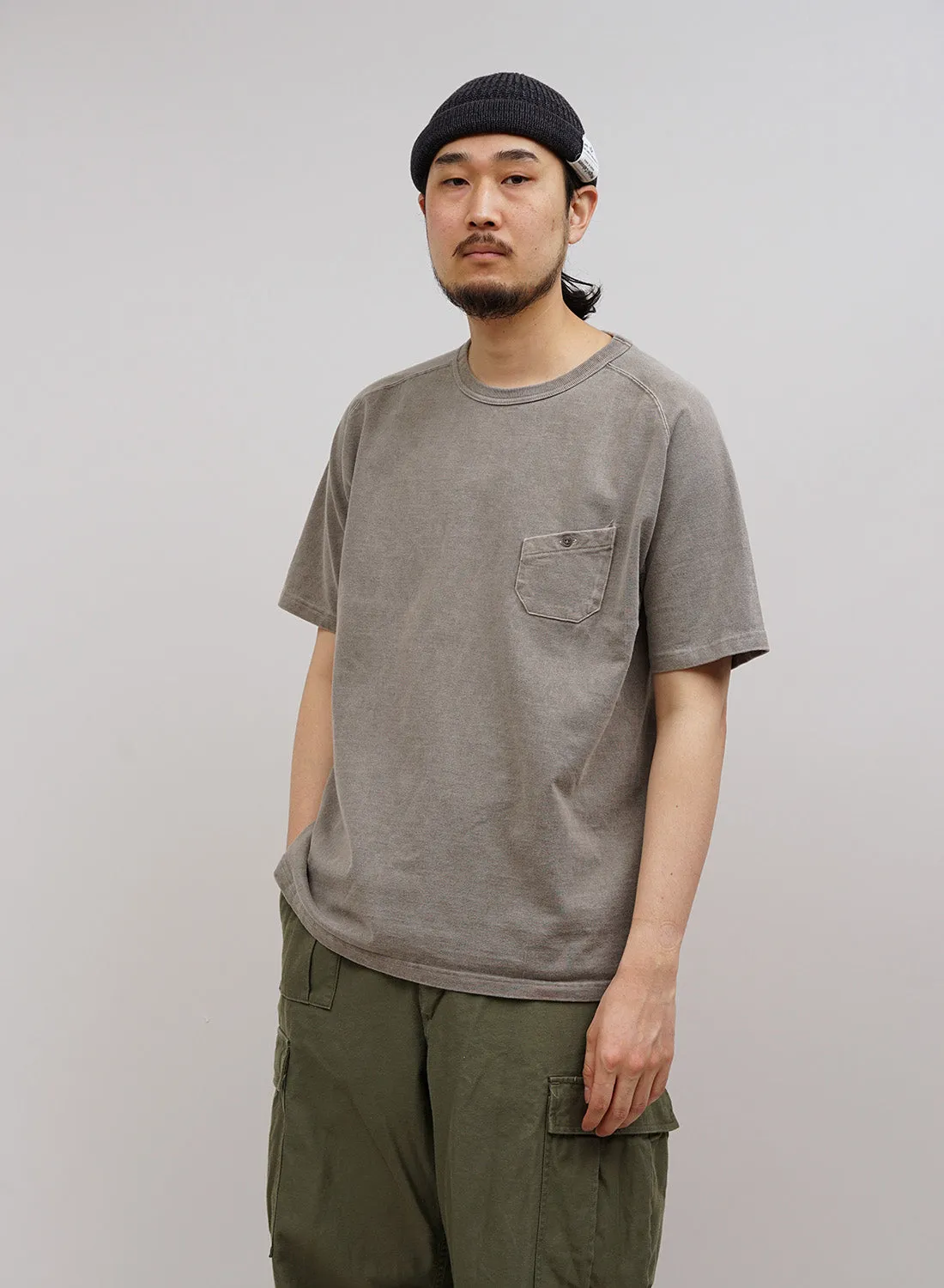 9.5oz Basic T-Shirt Pigment in Light Grey sold by Nigel Cabourn product image thumbnail 2