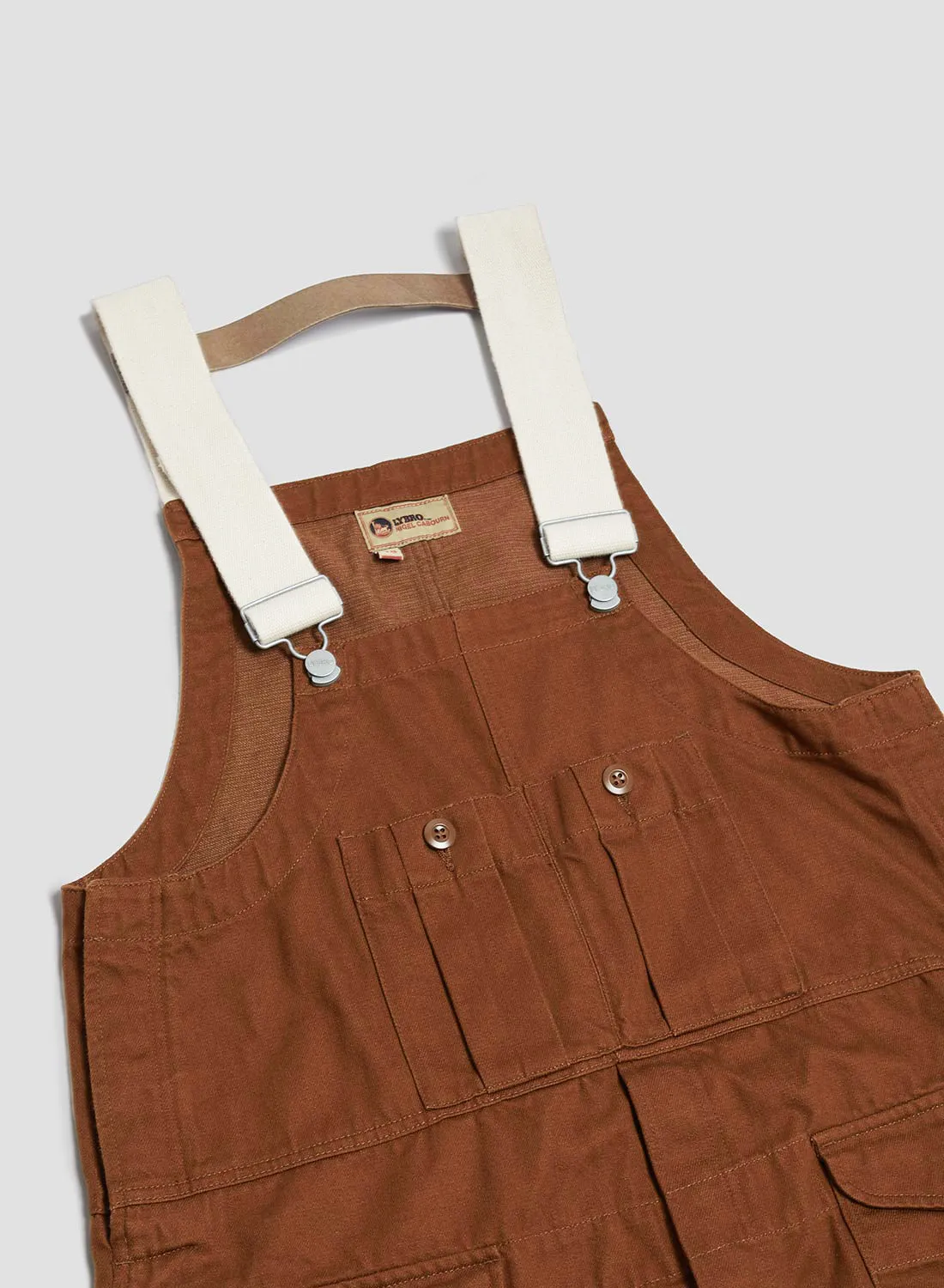 Railway Dungaree Heavy Cotton in Brown sold by Nigel Cabourn product image thumbnail 5