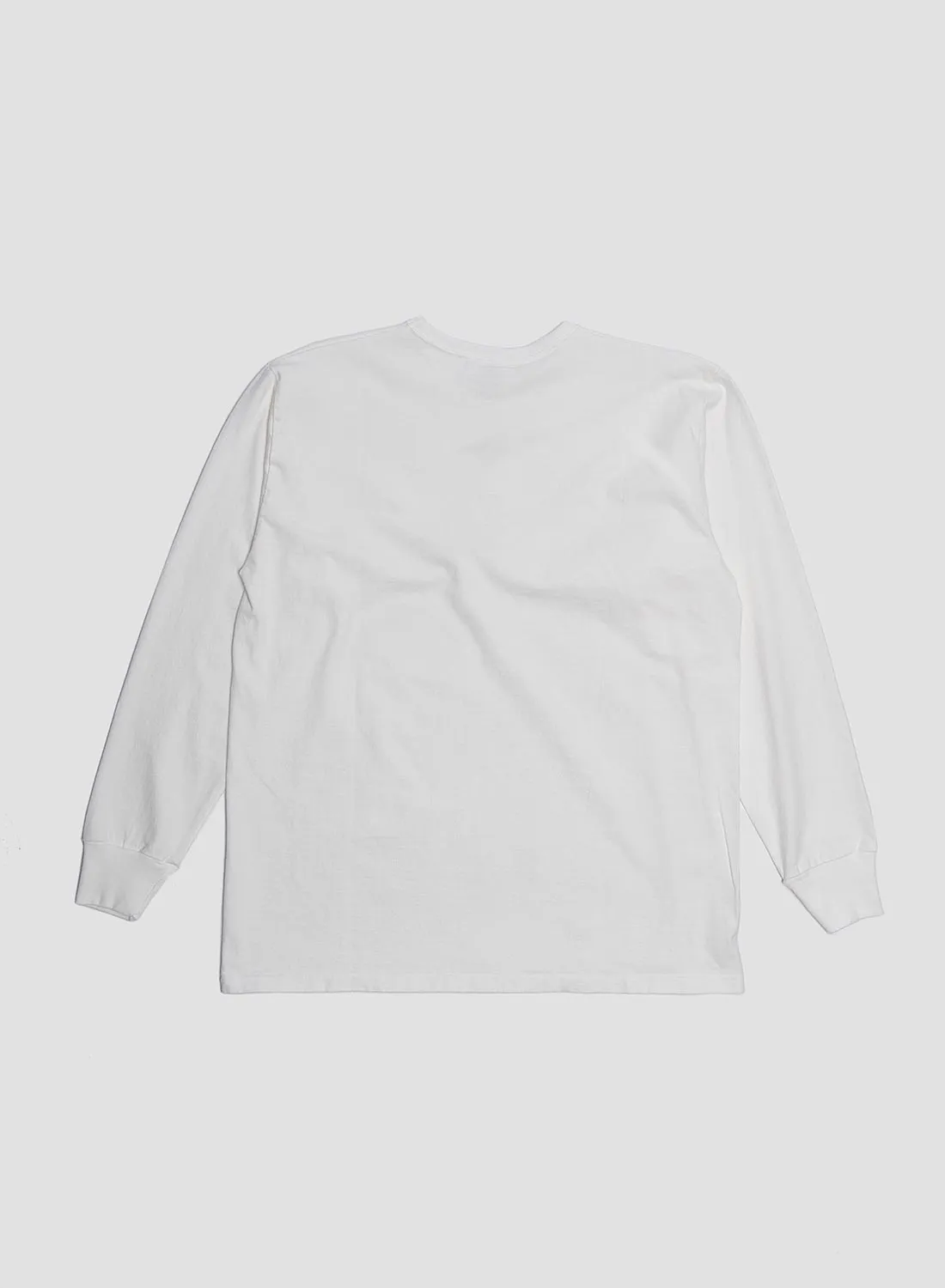 Allevol Heavy Duty Crew Neck Long Sleeve T-Shirt in White sold by Nigel Cabourn product image thumbnail 2