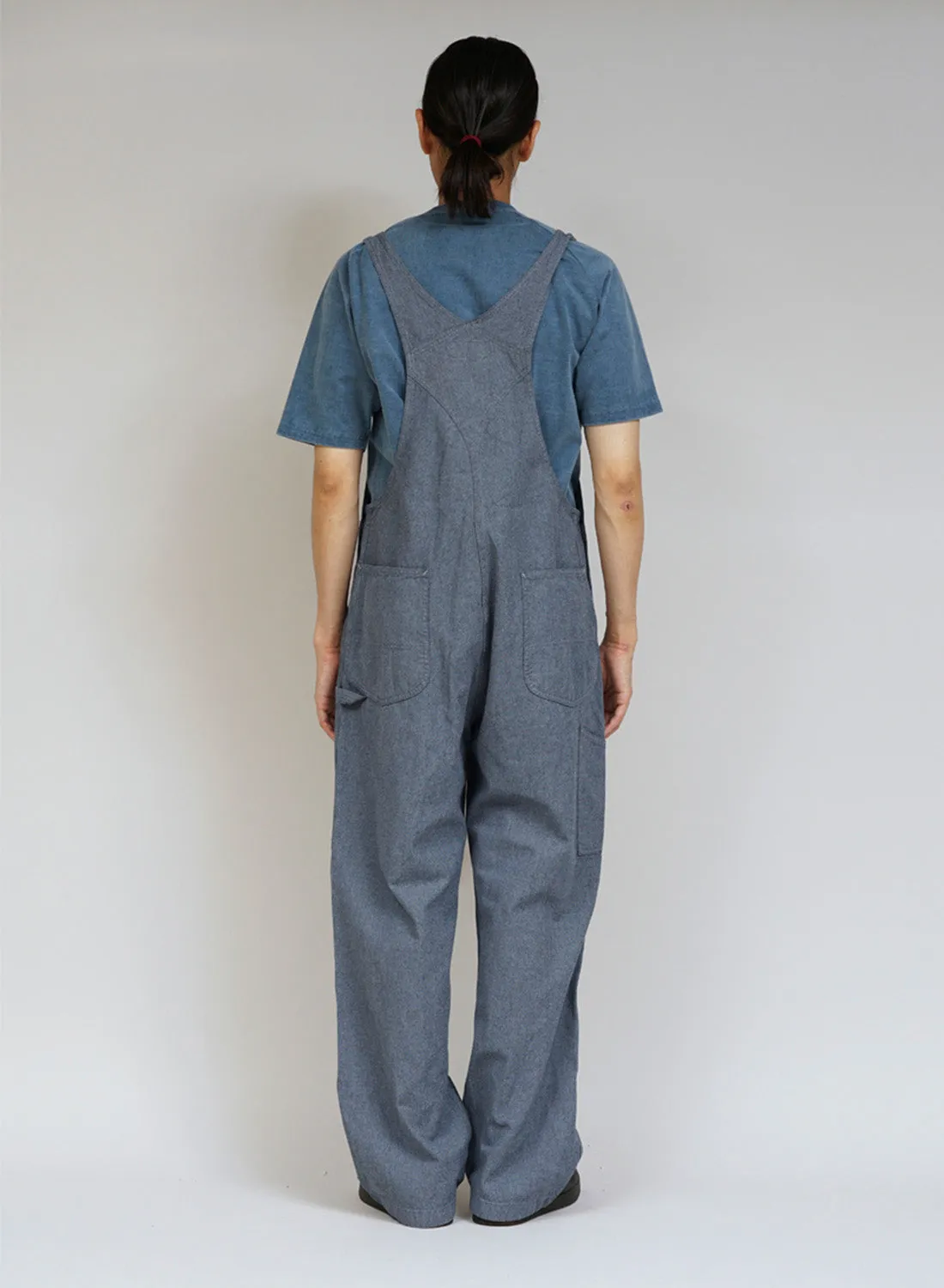 New Dungaree Broken Twill in Washed Blue sold by Nigel Cabourn product image thumbnail 4