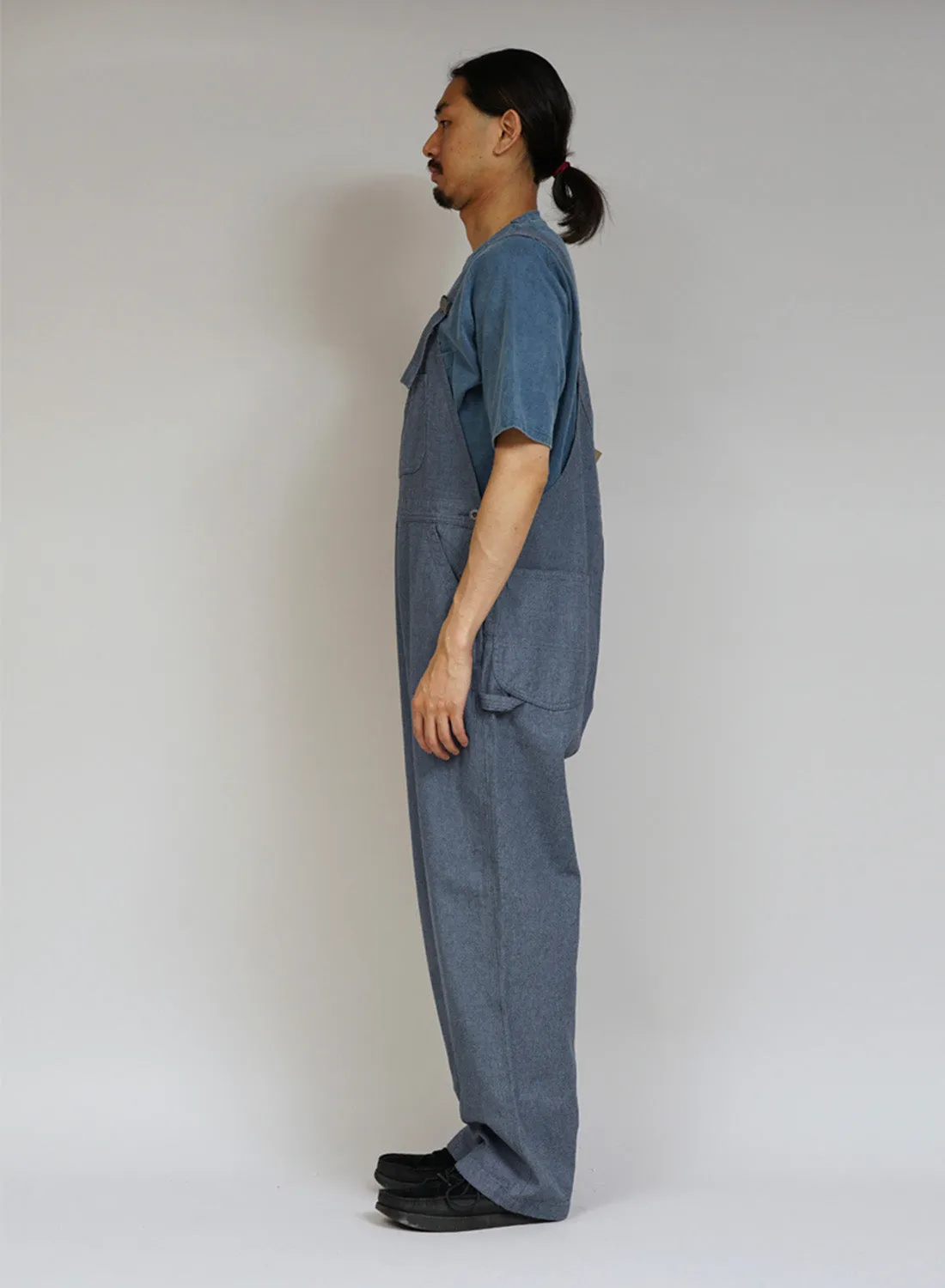 New Dungaree Broken Twill in Washed Blue sold by Nigel Cabourn product image thumbnail 3