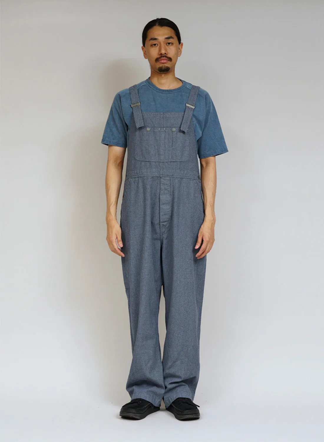 New Dungaree Broken Twill in Washed Blue sold by Nigel Cabourn product image thumbnail 2