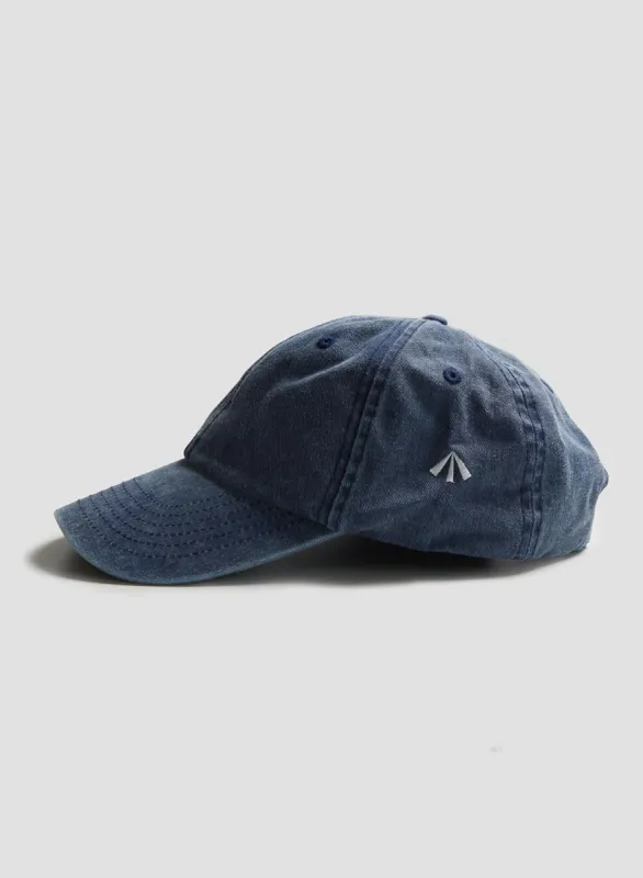 Vintage 6 Panel Cap in Washed Denim made by Nigel Cabourn