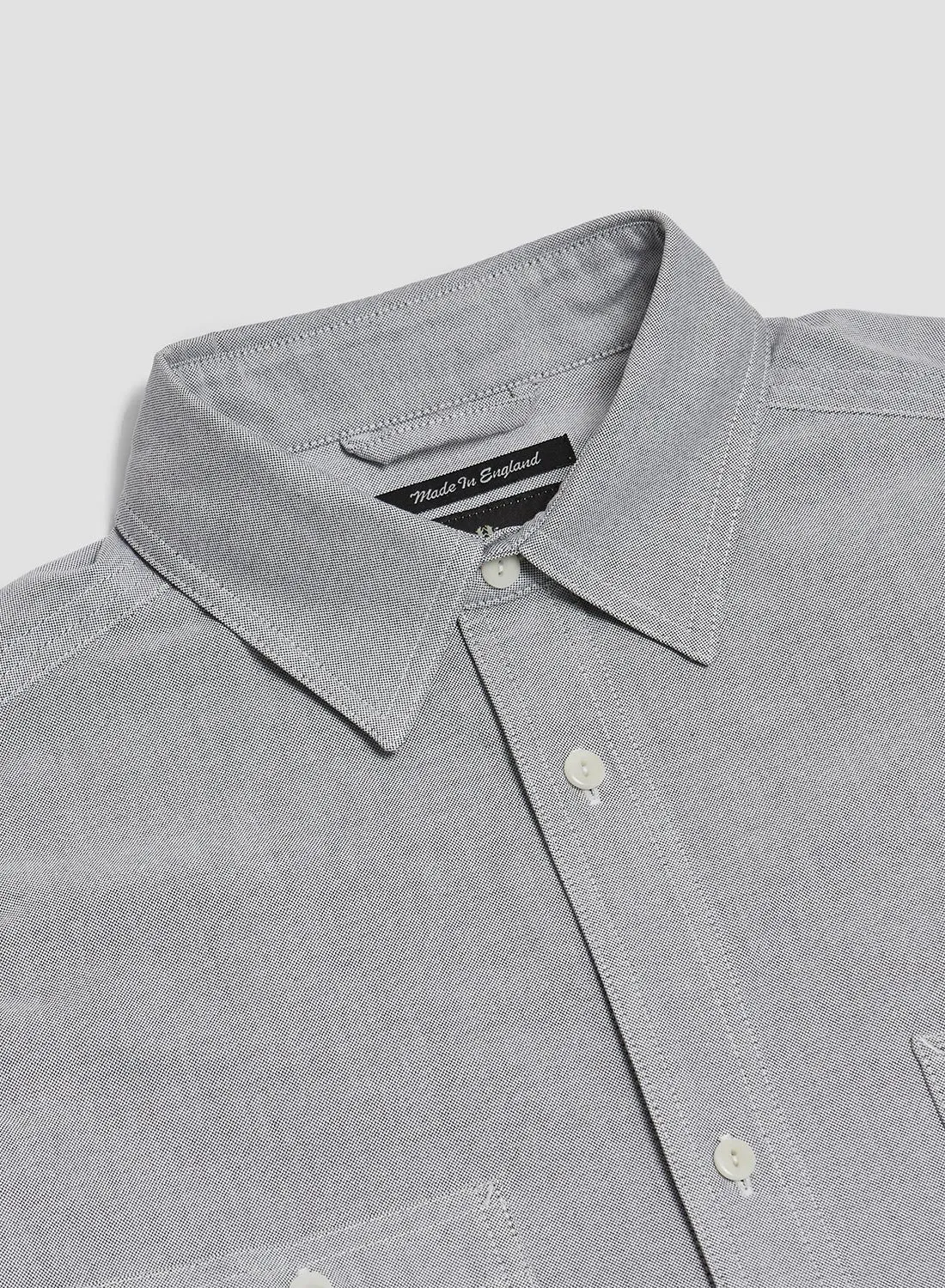 Utility Oxford Work Shirt in Grey sold by Nigel Cabourn product image thumbnail 2
