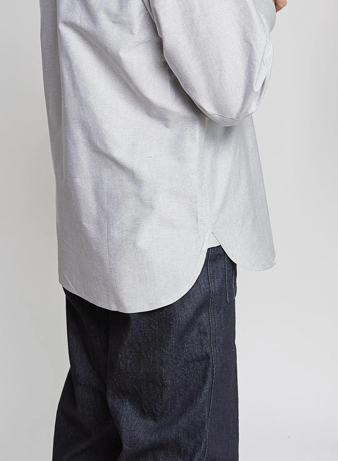 Utility Oxford Work Shirt in Grey sold by Nigel Cabourn product image thumbnail 4