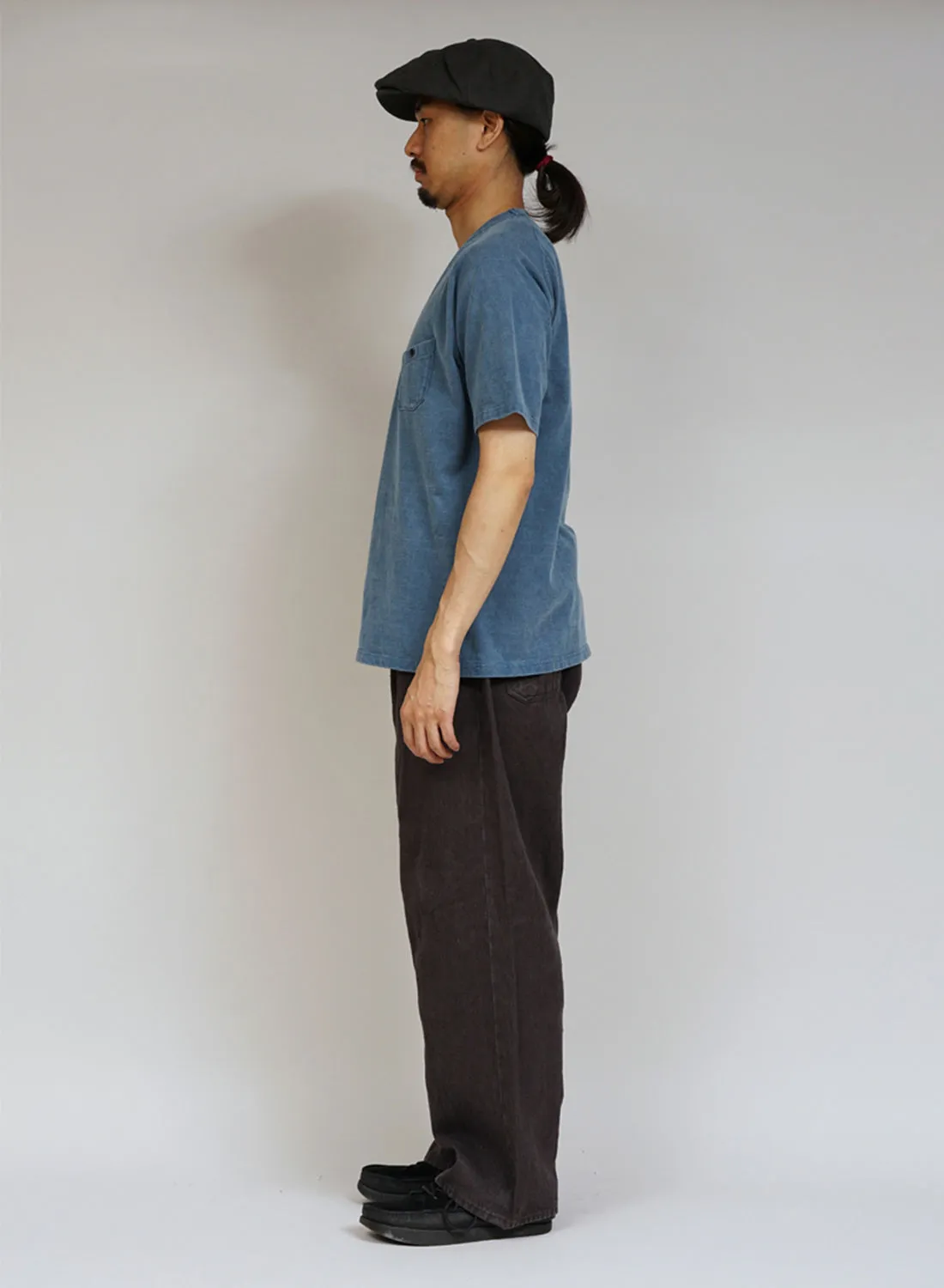 9.5oz Basic T-Shirt Pigment in Light Blue sold by Nigel Cabourn product image thumbnail 4