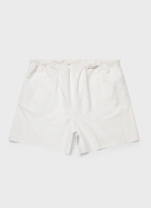 Nigel Cabourn x Sunspel Ripstop Army Short in Off White sold by Nigel Cabourn