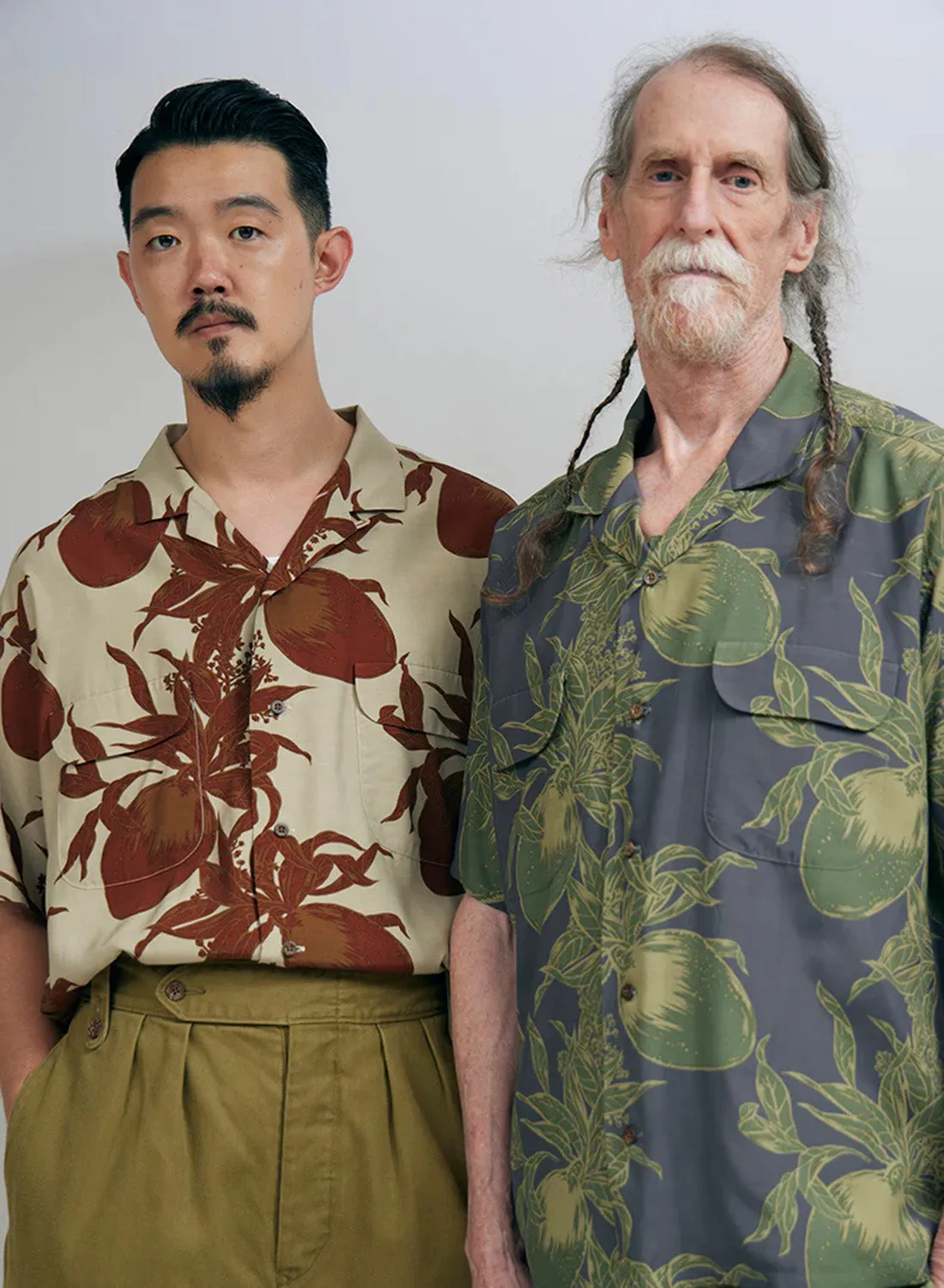 Open Collar Shirt Bihar Mango in Beige sold by Nigel Cabourn product image thumbnail 4