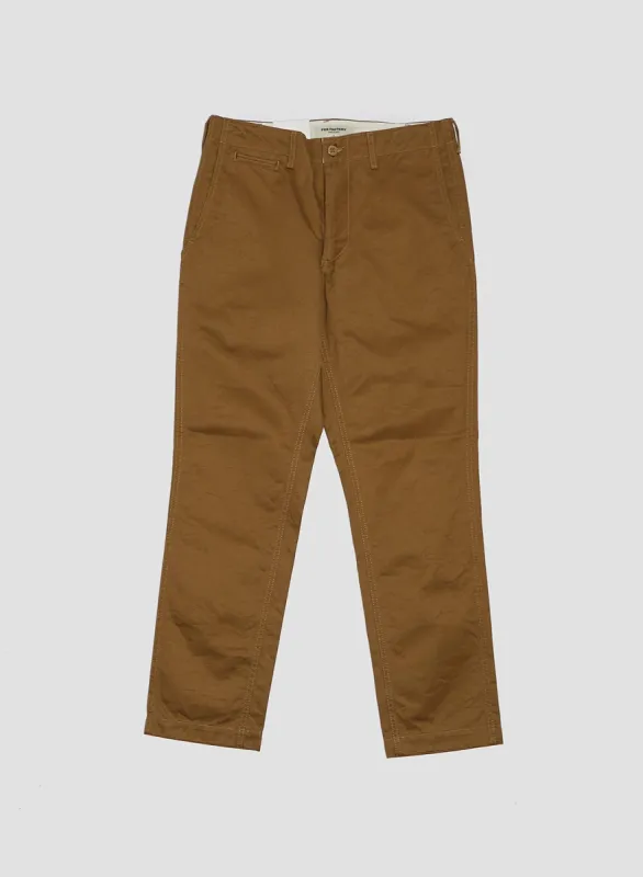 FOB Factory Narrow U.S Trousers Beige sold by Nigel Cabourn