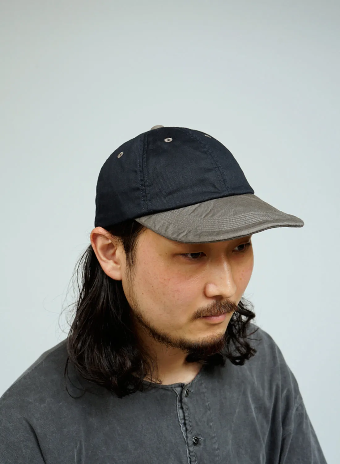 Baseball Cap Cotton Twill in Dark Navy sold by Nigel Cabourn product image thumbnail 2