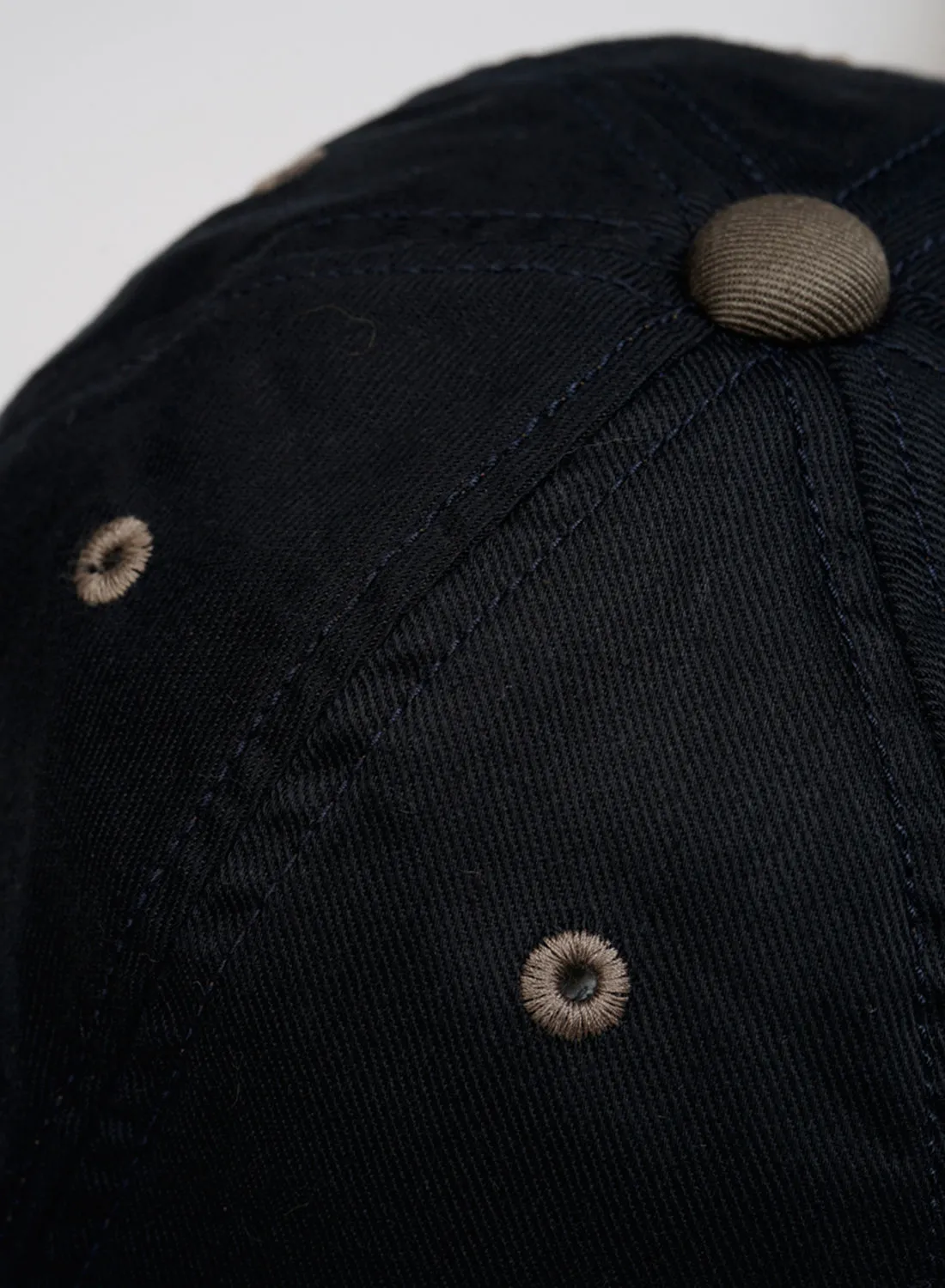 Baseball Cap Cotton Twill in Dark Navy sold by Nigel Cabourn product image thumbnail 3