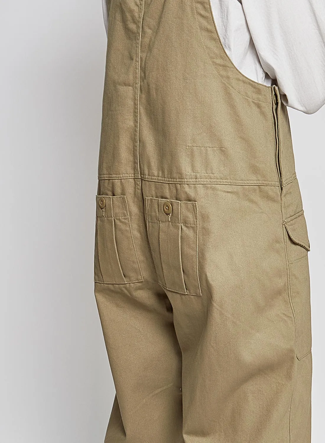 Railway Dungaree Heavy Cotton in Army sold by Nigel Cabourn product image thumbnail 3
