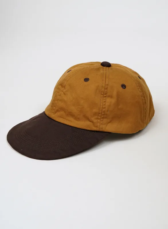 Baseball Cap Cotton Twill in Brown made by Nigel Cabourn