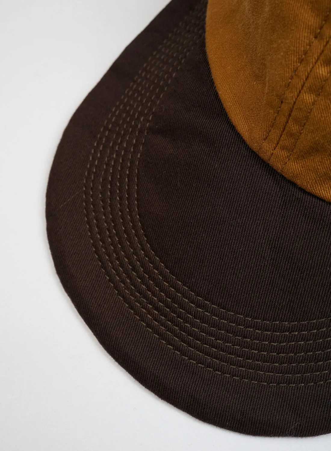 Baseball Cap Cotton Twill in Brown sold by Nigel Cabourn product image thumbnail 3