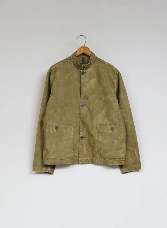 Railroad Jacket Cotton Twill in British Tan made by Nigel Cabourn