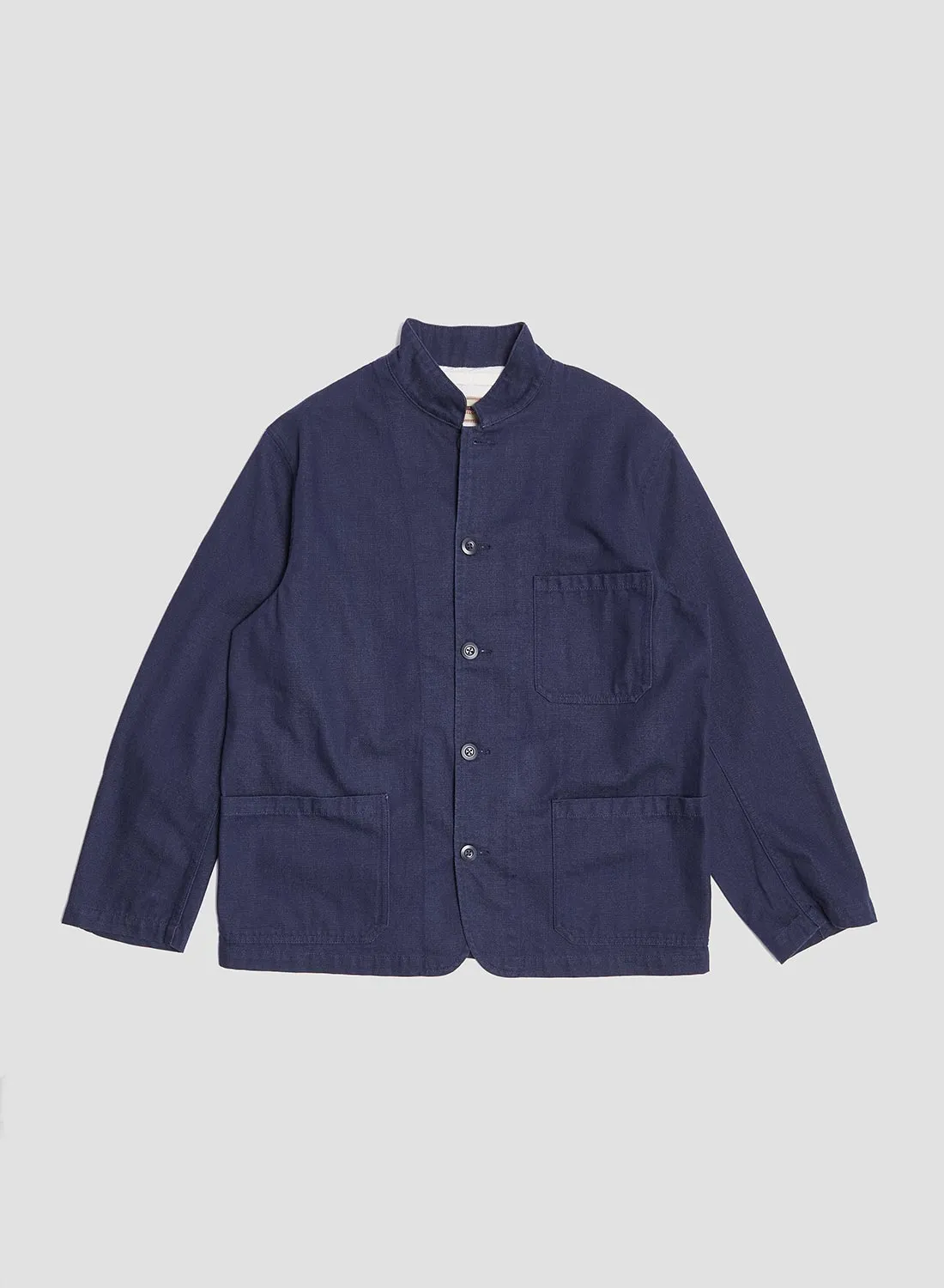 Tunic Jacket in Black Navy sold by Nigel Cabourn