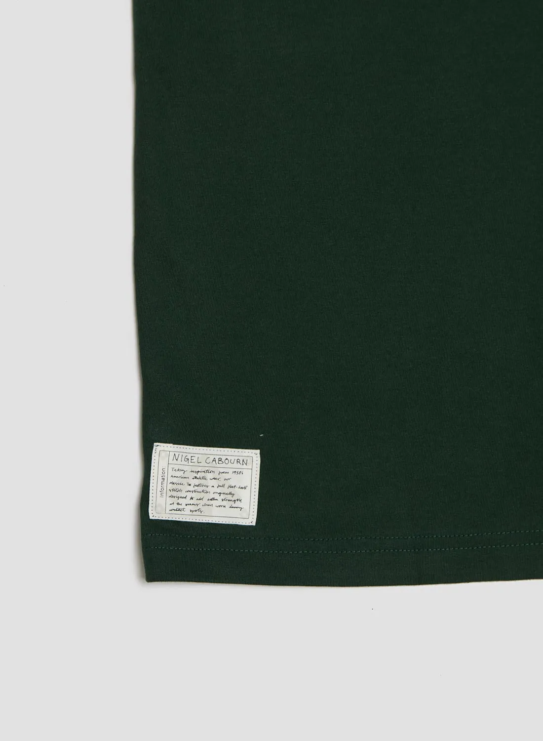 Heavy Duty Athletic T-Shirt in Forest Green sold by Nigel Cabourn product image thumbnail 3