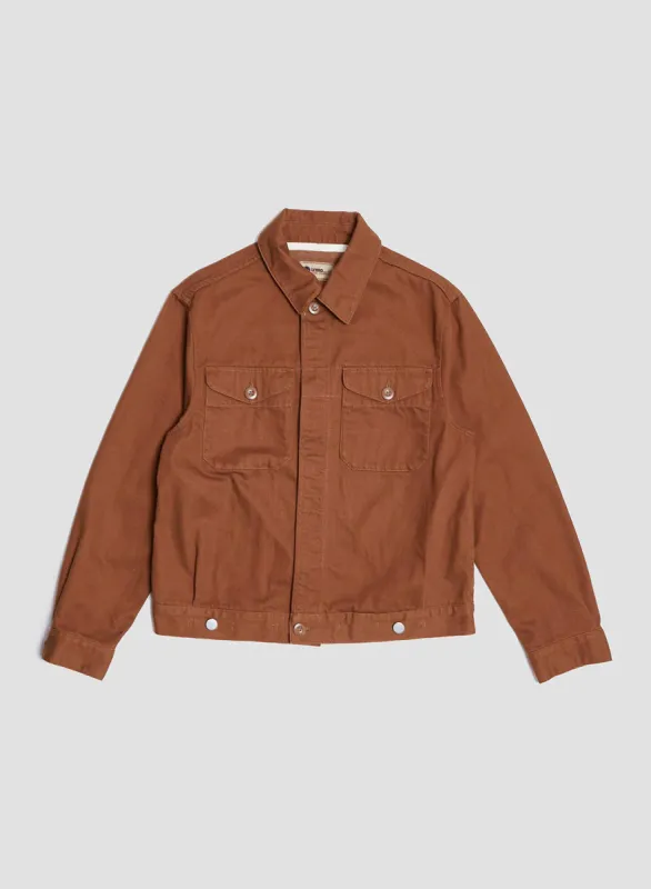 Short Jacket Heavy Cotton in Brown sold by Nigel Cabourn