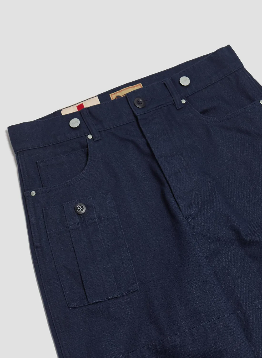 6 Pocket Pant Heavy Cotton in Black Navy sold by Nigel Cabourn product image thumbnail 5