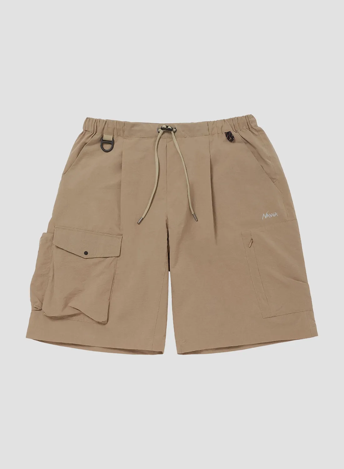 Nanga Dot Air Utility Pocket Cargo Shorts in Beige sold by Nigel Cabourn