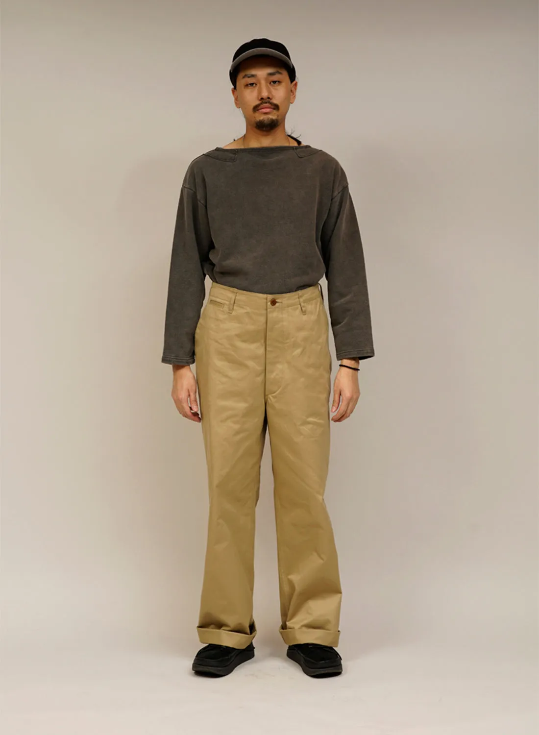 New Basic Chino Pant in Beige sold by Nigel Cabourn product image thumbnail 2