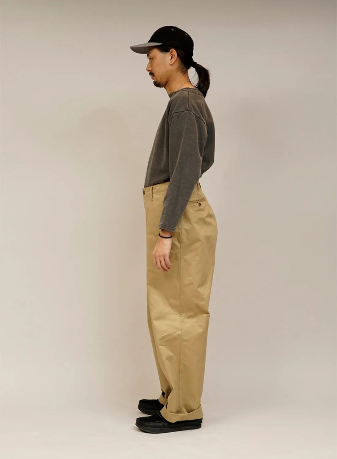New Basic Chino Pant in Beige sold by Nigel Cabourn product image thumbnail 3