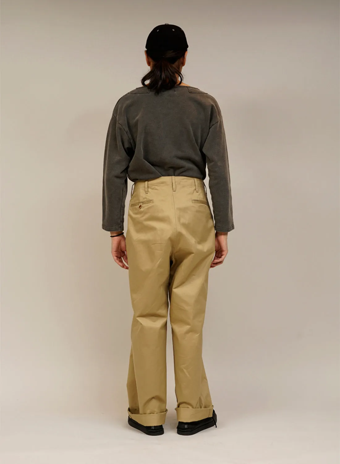 New Basic Chino Pant in Beige sold by Nigel Cabourn product image thumbnail 4