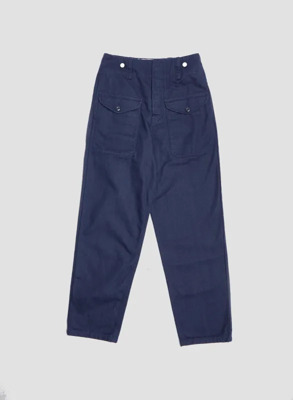 British Army Ambulance Pant in Black Navy sold by Nigel Cabourn