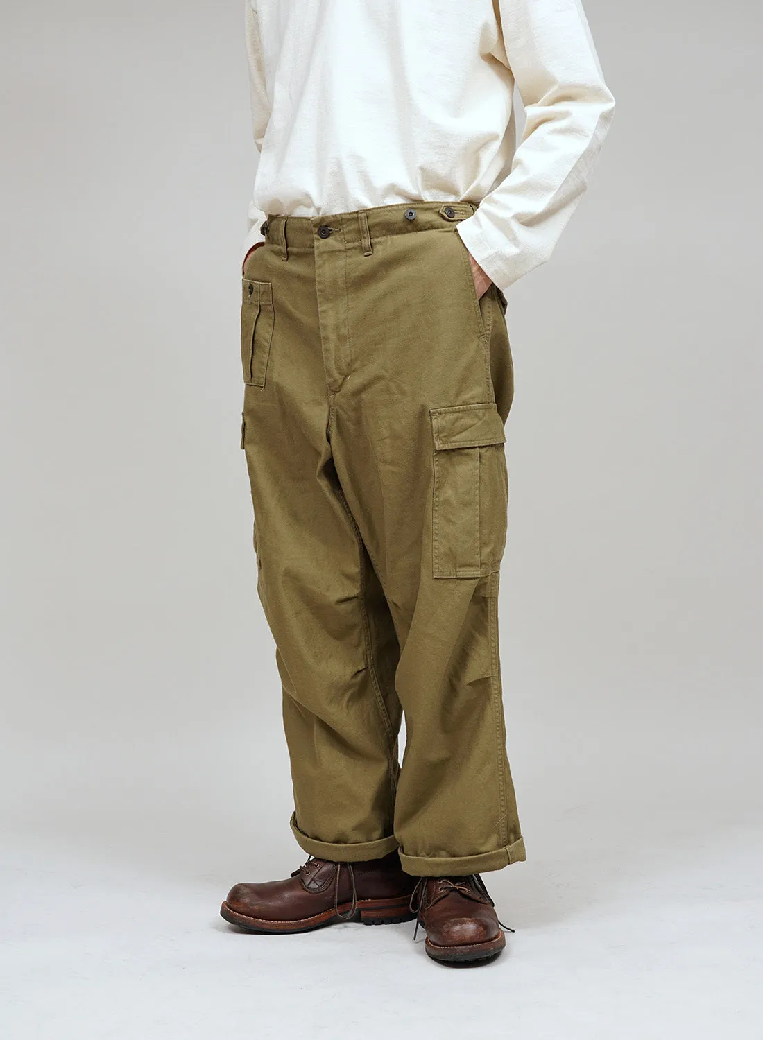 Army Cargo Pant in Khaki sold by Nigel Cabourn product image thumbnail 3