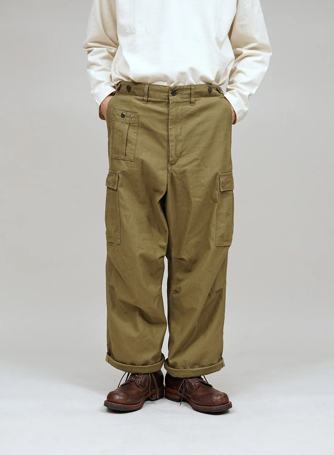 Army Cargo Pant in Khaki sold by Nigel Cabourn product image thumbnail 2