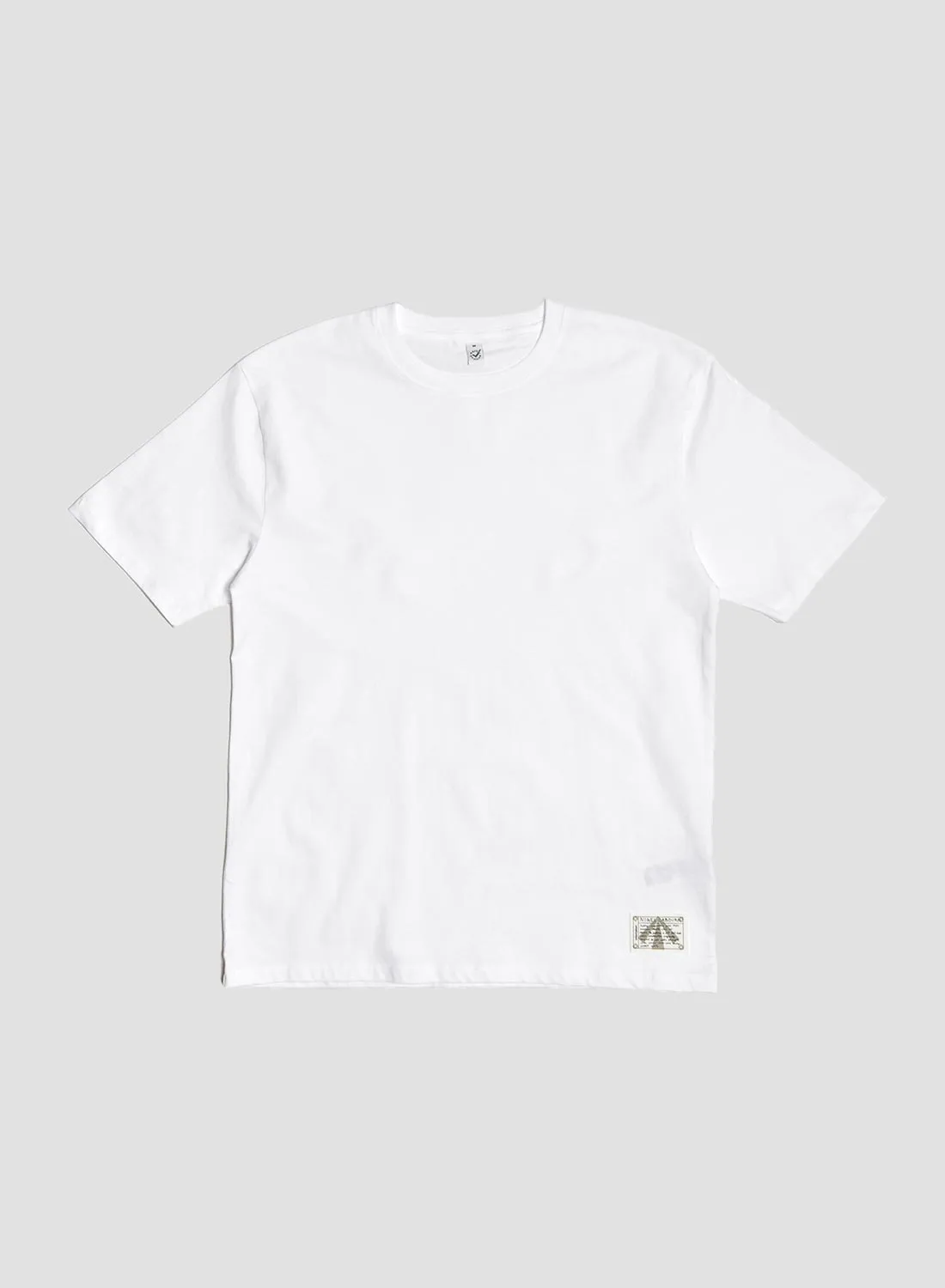 Daily 5.5oz Tee in White sold by Nigel Cabourn