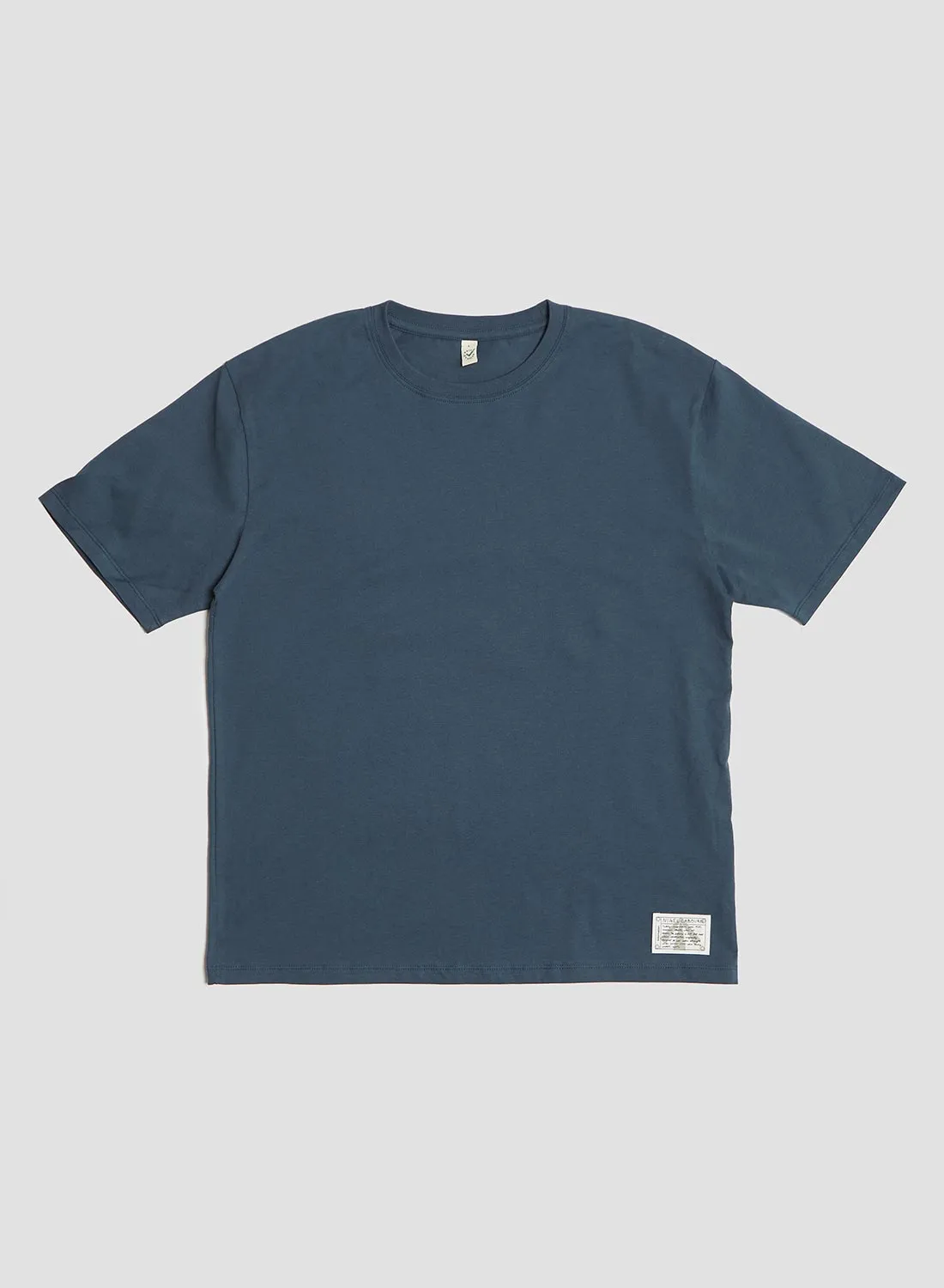 Daily 5.5oz Tee in Denim sold by Nigel Cabourn