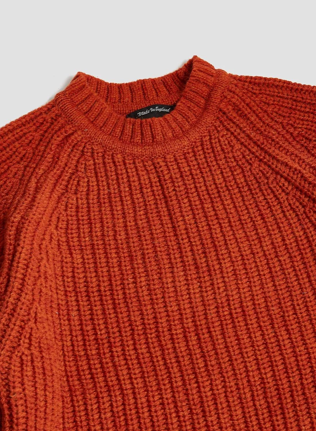 Fisherman Sweater in Pheasant Orange sold by Nigel Cabourn product image thumbnail 2